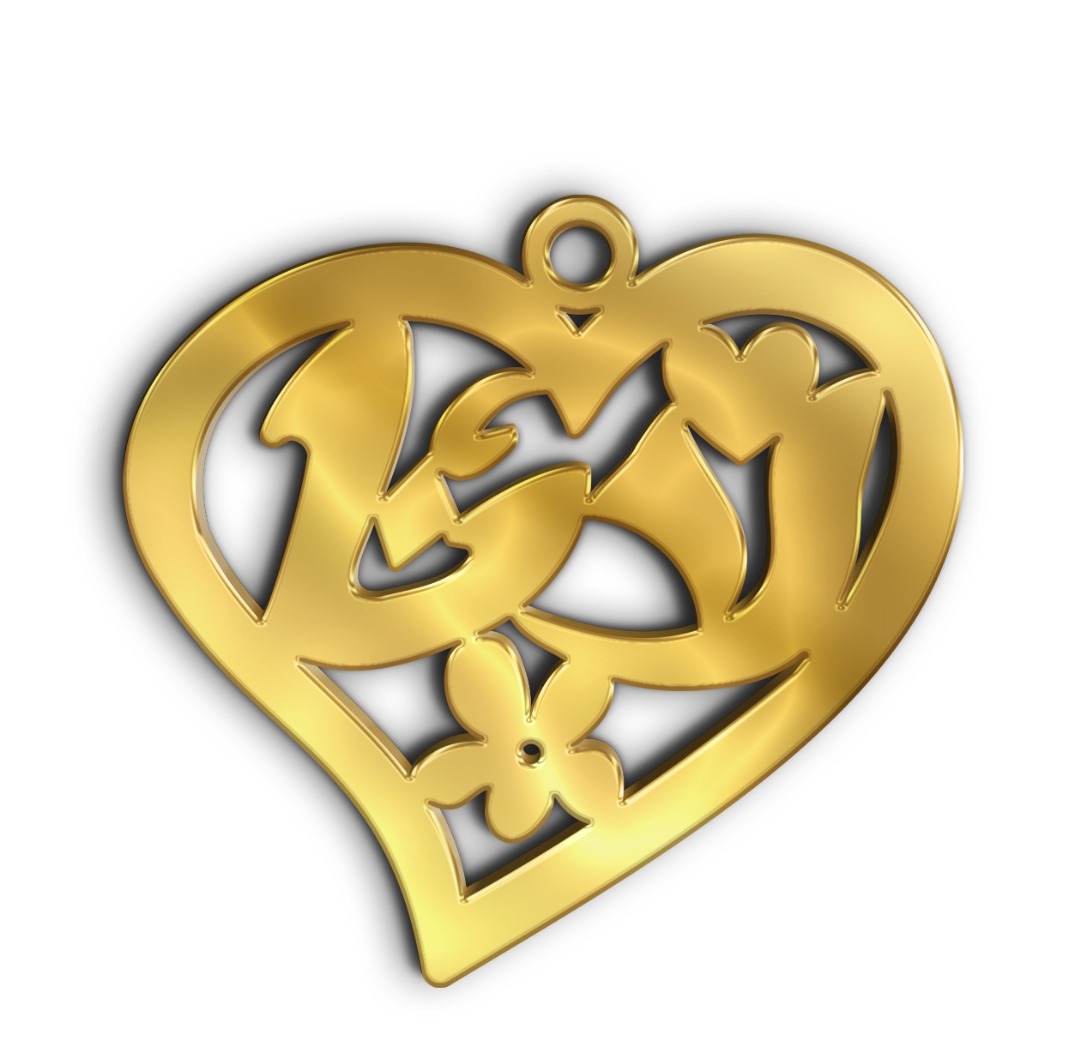 لانا · تصميم خط عربي ومجوهرات ليزر · مسار مغلق للفايبر ليزر · Gold Name - اسمك ذهب