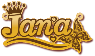 Jana · تصميم خط عربي ومجوهرات ليزر · مسار مغلق للفايبر ليزر · Gold Name - اسمك ذهب