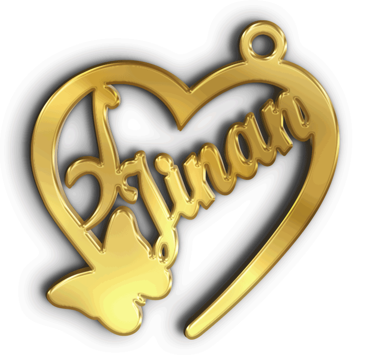 جنان Jinan · تصميم خط عربي ومجوهرات ليزر · مسار مغلق للفايبر ليزر · Gold Name - اسمك ذهب