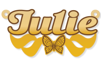 Julie جولي · تصميم خط عربي ومجوهرات ليزر · مسار مغلق للفايبر ليزر · Gold Name - اسمك ذهب