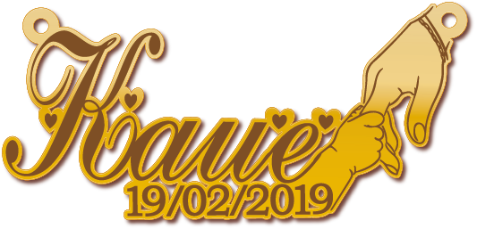 Kaue · تصميم خط عربي ومجوهرات ليزر · مسار مغلق للفايبر ليزر · Gold Name - اسمك ذهب