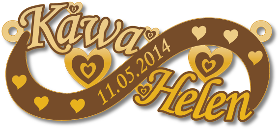 Kawa Helen · Arabic Calligraphy Laser Jewelry CAD · Closed Vector Path for Fiber Laser · Gold Name