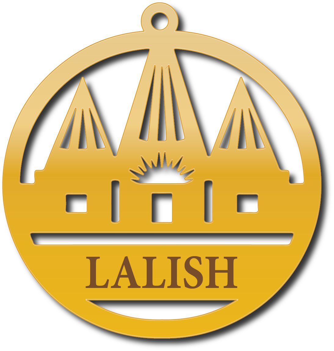 Lalish · تصميم خط عربي ومجوهرات ليزر · مسار مغلق للفايبر ليزر · Gold Name - اسمك ذهب