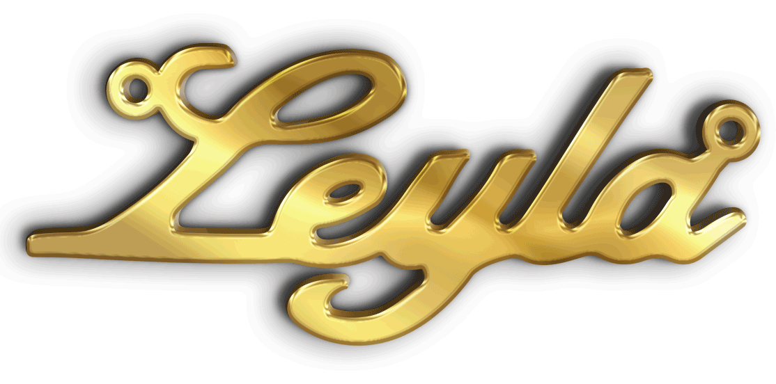 Leyla · تصميم خط عربي ومجوهرات ليزر · مسار مغلق للفايبر ليزر · Gold Name - اسمك ذهب