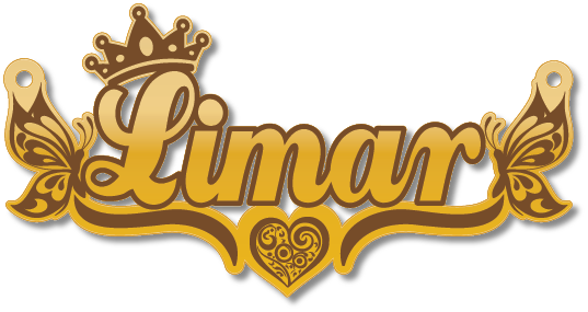 Limar · Arabic Calligraphy Laser Jewelry CAD · Closed Vector Path for Fiber Laser · Gold Name