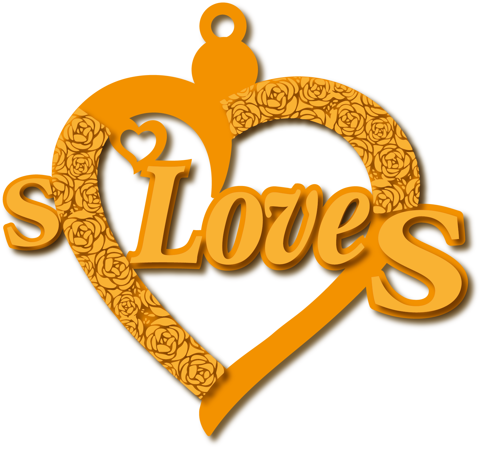 Love مع حرفH · تصميم خط عربي ومجوهرات ليزر · مسار مغلق للفايبر ليزر · Gold Name - اسمك ذهب