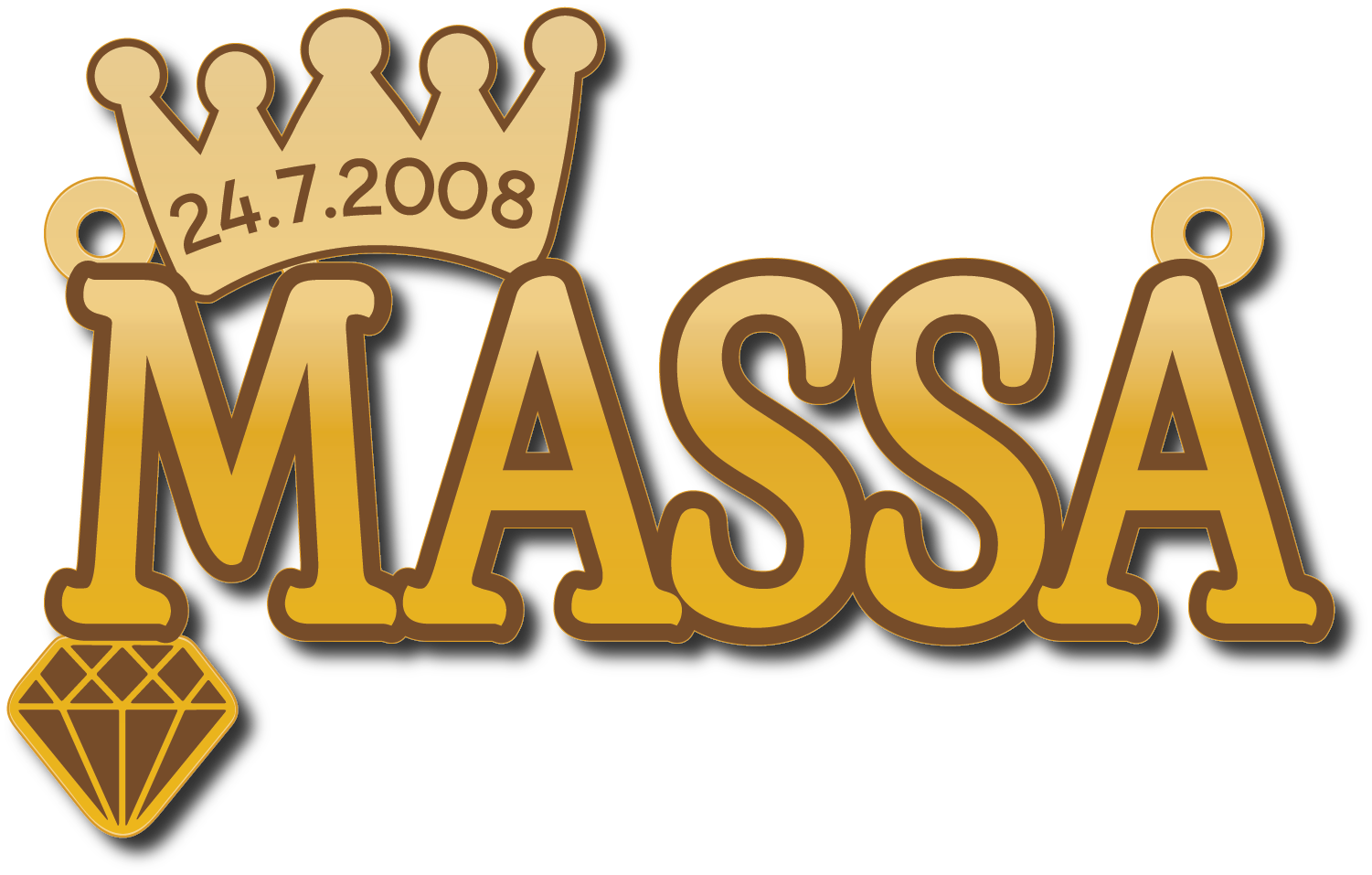 Massa · تصميم خط عربي ومجوهرات ليزر · مسار مغلق للفايبر ليزر · Gold Name - اسمك ذهب