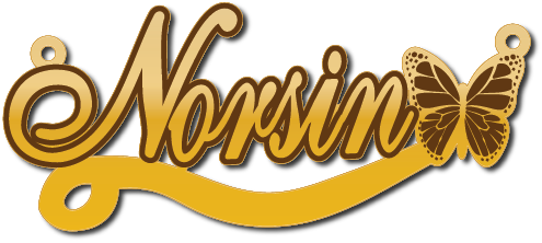 Norsin · تصميم خط عربي ومجوهرات ليزر · مسار مغلق للفايبر ليزر · Gold Name - اسمك ذهب