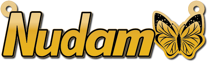 Nudam · Arabic Calligraphy Laser Jewelry CAD · Closed Vector Path for Fiber Laser · Gold Name