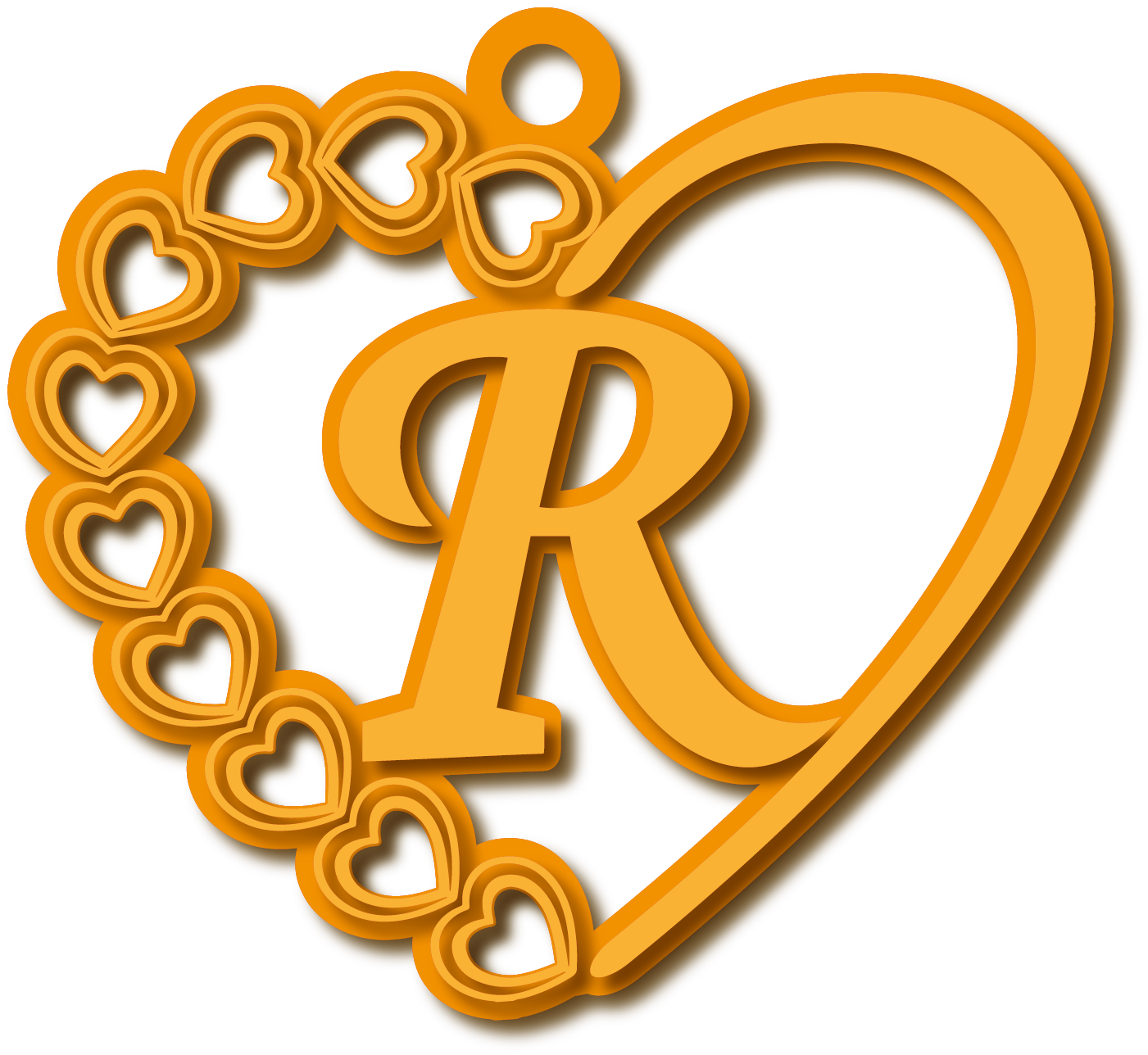 R · تصميم خط عربي ومجوهرات ليزر · مسار مغلق للفايبر ليزر · Gold Name - اسمك ذهب
