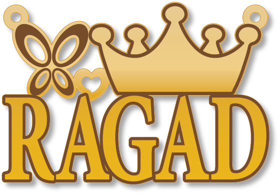 RAGAD · تصميم خط عربي ومجوهرات ليزر · مسار مغلق للفايبر ليزر · Gold Name - اسمك ذهب