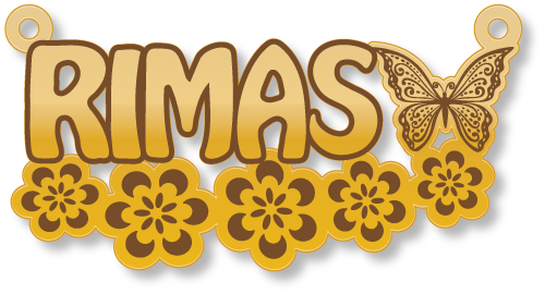 Rimas ريماس · تصميم خط عربي ومجوهرات ليزر · مسار مغلق للفايبر ليزر · Gold Name - اسمك ذهب