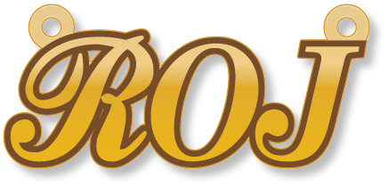 ROJ · تصميم خط عربي ومجوهرات ليزر · مسار مغلق للفايبر ليزر · Gold Name - اسمك ذهب