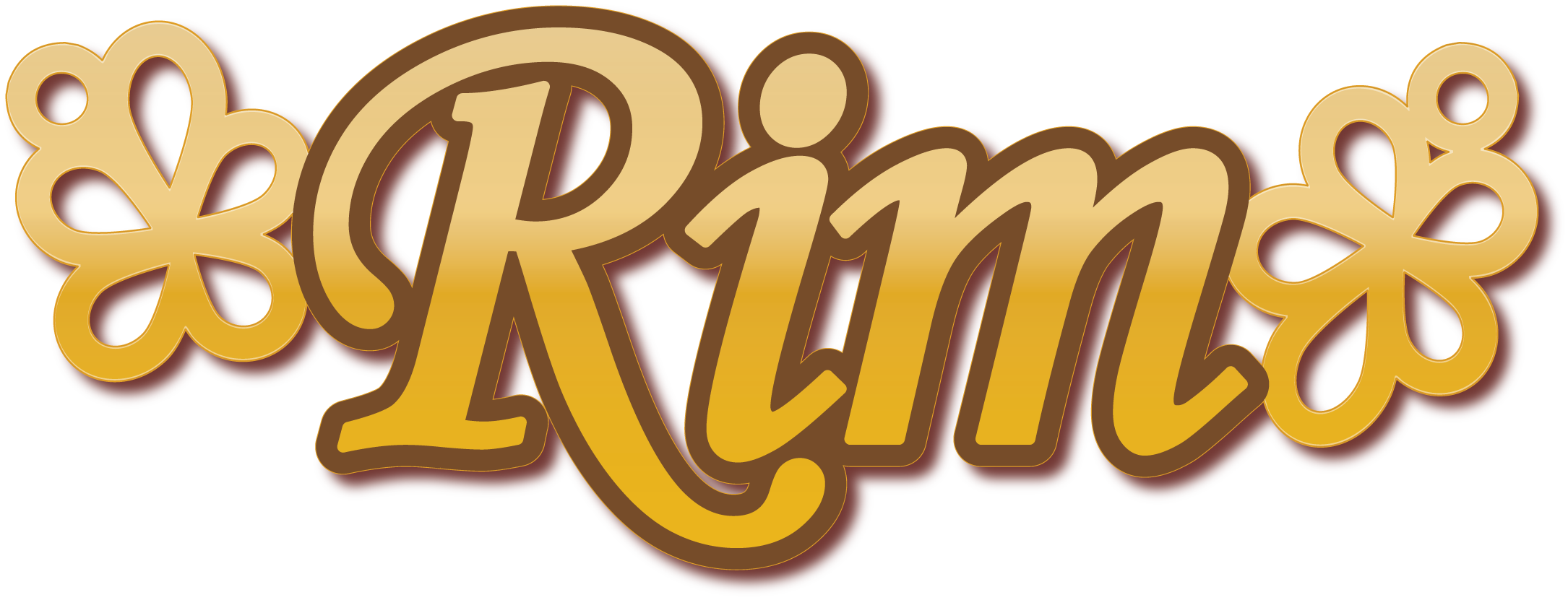 Rim · تصميم خط عربي ومجوهرات ليزر · مسار مغلق للفايبر ليزر · Gold Name - اسمك ذهب