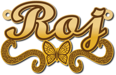 Rajمع زخرفه وفراشه · تصميم خط عربي ومجوهرات ليزر · مسار مغلق للفايبر ليزر · Gold Name - اسمك ذهب