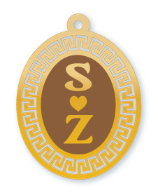 S Z · تصميم خط عربي ومجوهرات ليزر · مسار مغلق للفايبر ليزر · Gold Name - اسمك ذهب