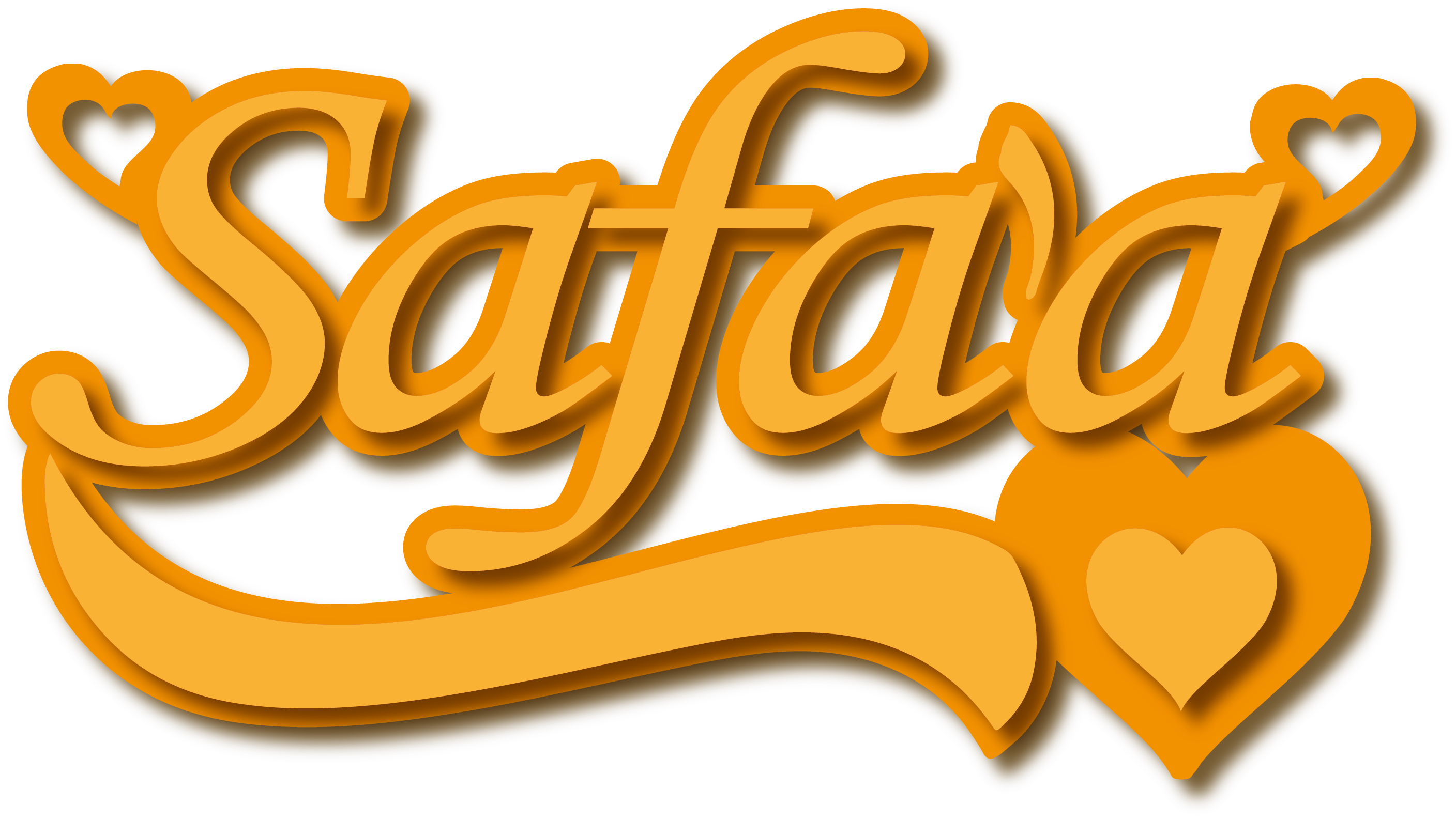 Safa,a · تصميم خط عربي ومجوهرات ليزر · مسار مغلق للفايبر ليزر · Gold Name - اسمك ذهب