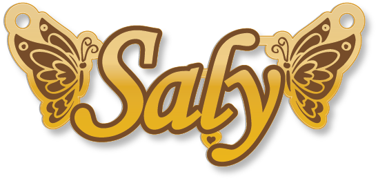 Saly · تصميم خط عربي ومجوهرات ليزر · مسار مغلق للفايبر ليزر · Gold Name - اسمك ذهب
