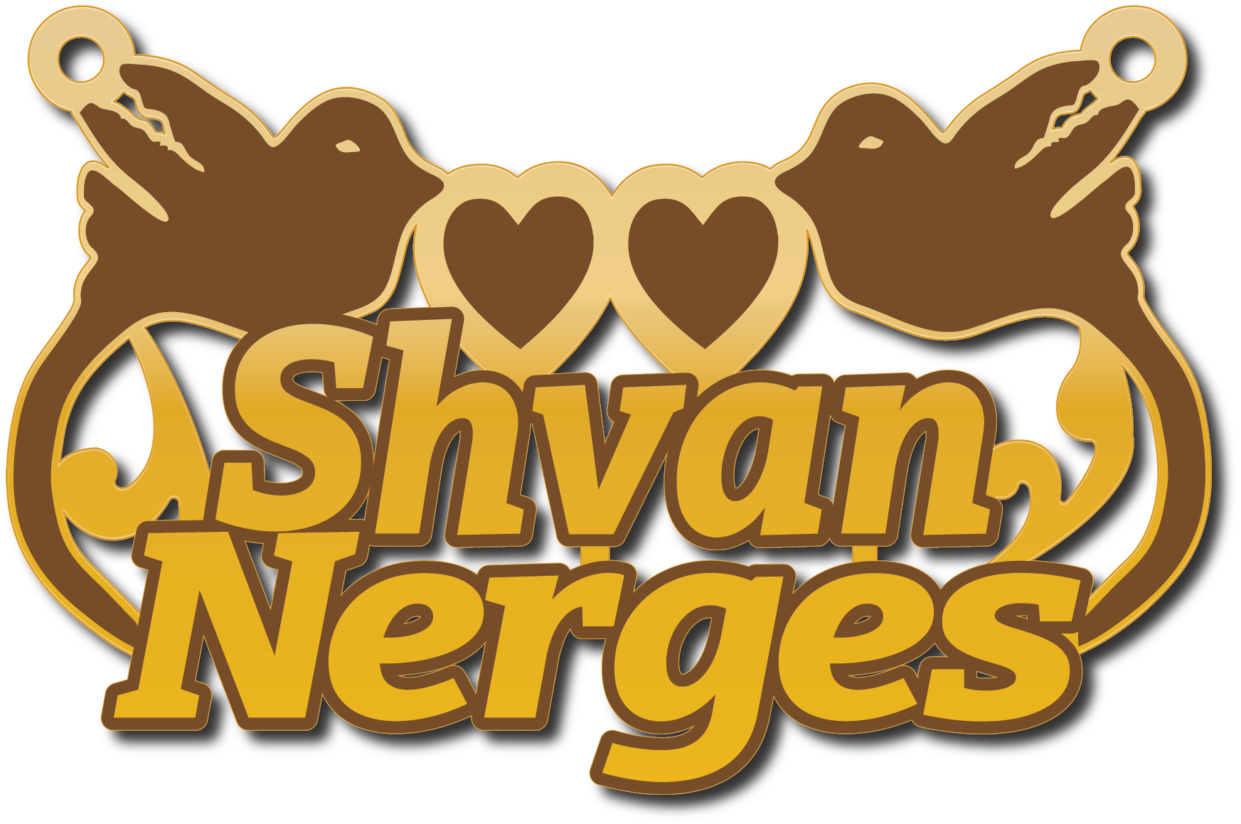 Shvan Nerges · تصميم خط عربي ومجوهرات ليزر · مسار مغلق للفايبر ليزر · Gold Name - اسمك ذهب