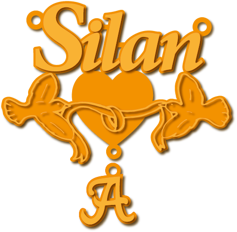 Silan · تصميم خط عربي ومجوهرات ليزر · مسار مغلق للفايبر ليزر · Gold Name - اسمك ذهب