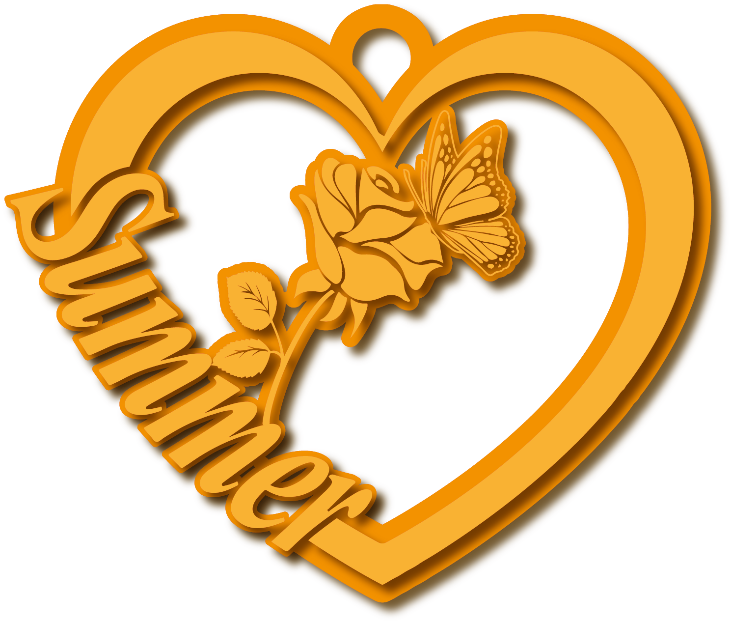 Summer · Arabic Calligraphy Laser Jewelry CAD · Closed Vector Path for Fiber Laser · Gold Name