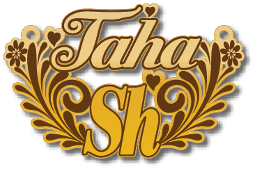 Taha Sh · تصميم خط عربي ومجوهرات ليزر · مسار مغلق للفايبر ليزر · Gold Name - اسمك ذهب