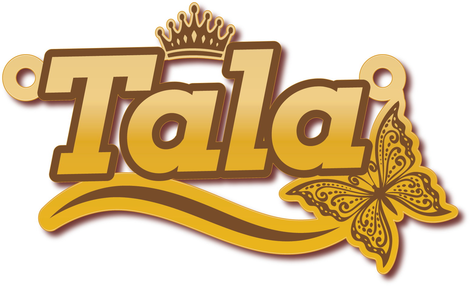 Tala · تصميم خط عربي ومجوهرات ليزر · مسار مغلق للفايبر ليزر · Gold Name - اسمك ذهب