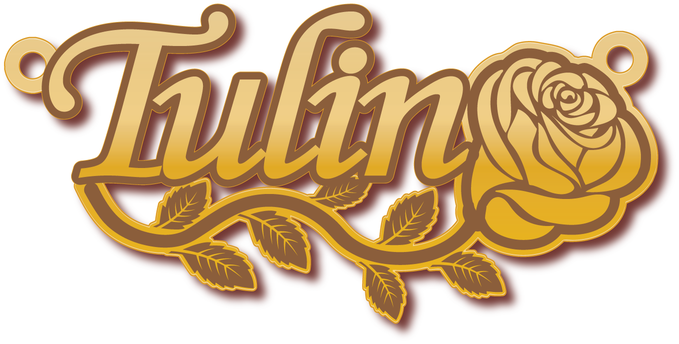 Tulin · تصميم خط عربي ومجوهرات ليزر · مسار مغلق للفايبر ليزر · Gold Name - اسمك ذهب