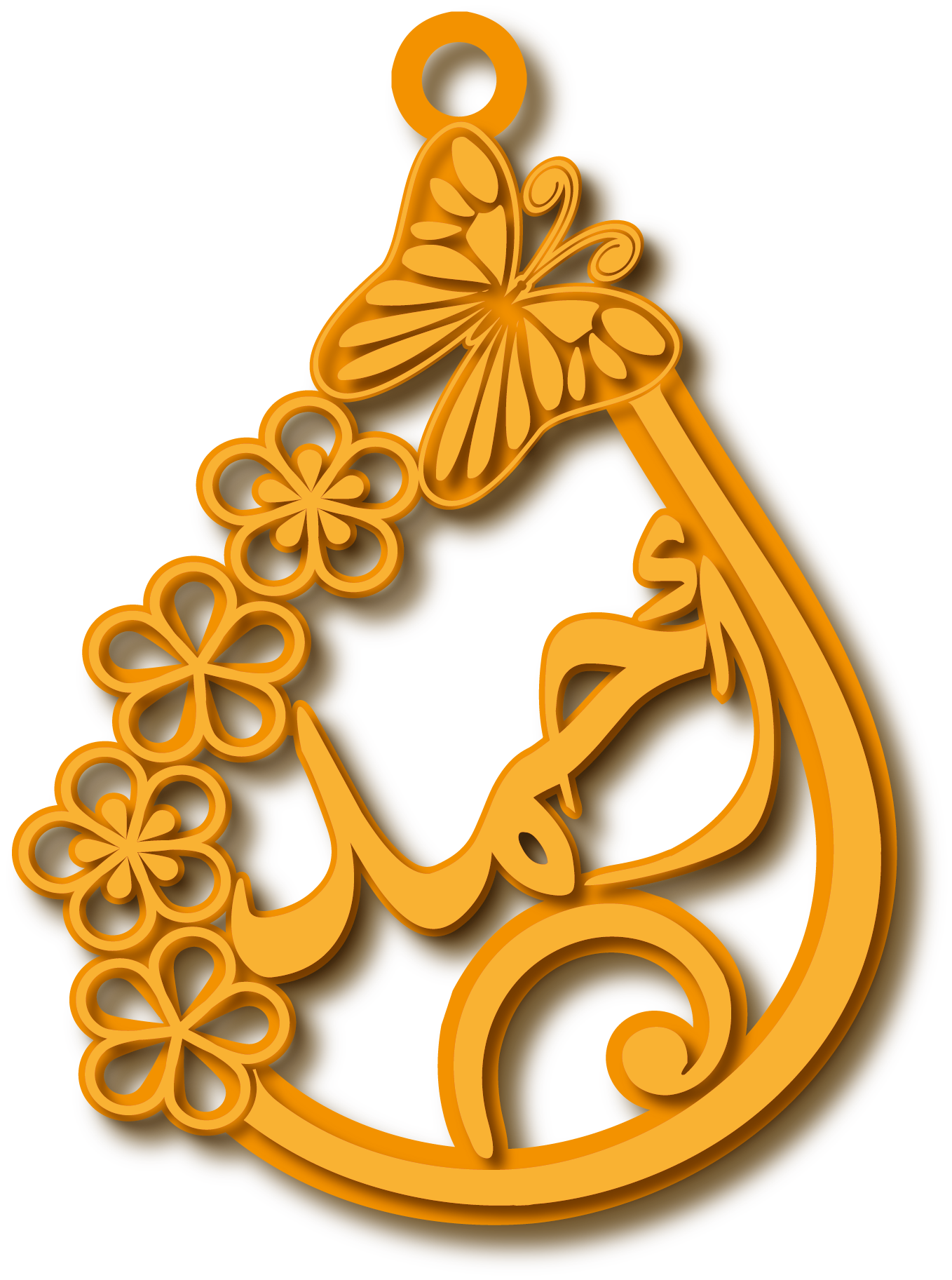 أحمد في دمعه · تصميم خط عربي ومجوهرات ليزر · مسار مغلق للفايبر ليزر · Gold Name - اسمك ذهب